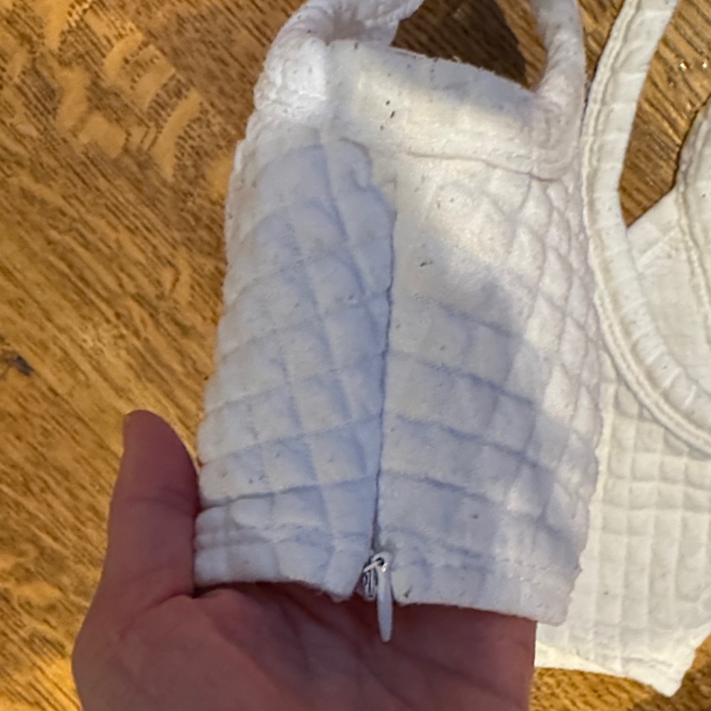 PRINCESS POLLY WHITE WAFFLE SET | CROP TOP + JOGGERS | US 4 / S - Picture 8 of 13